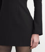 Wool Contoured Mini Dress BLACK