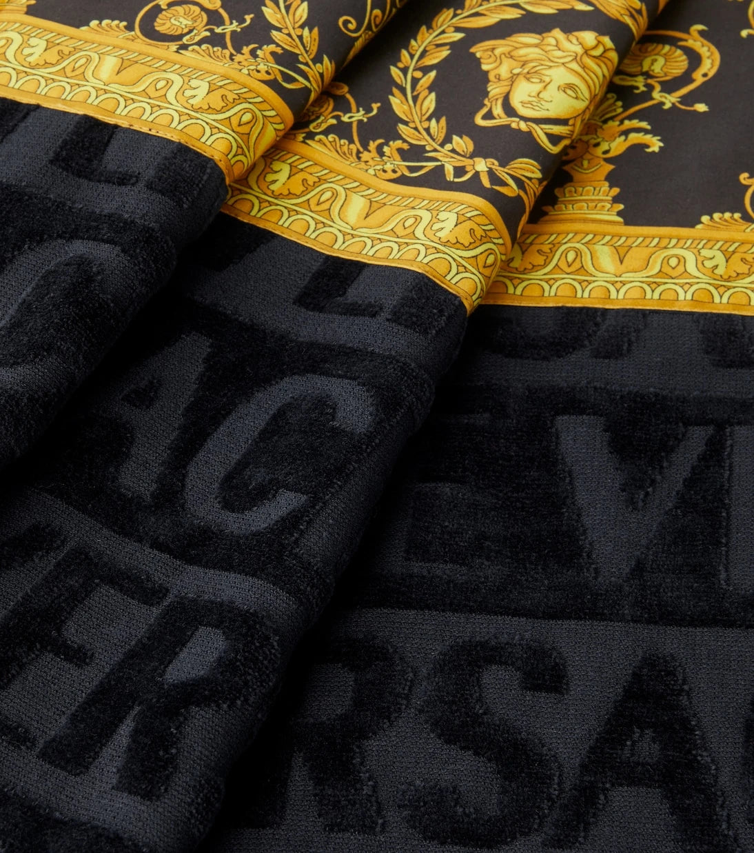 Versace Home - I Love Baroque cotton terry beach towel