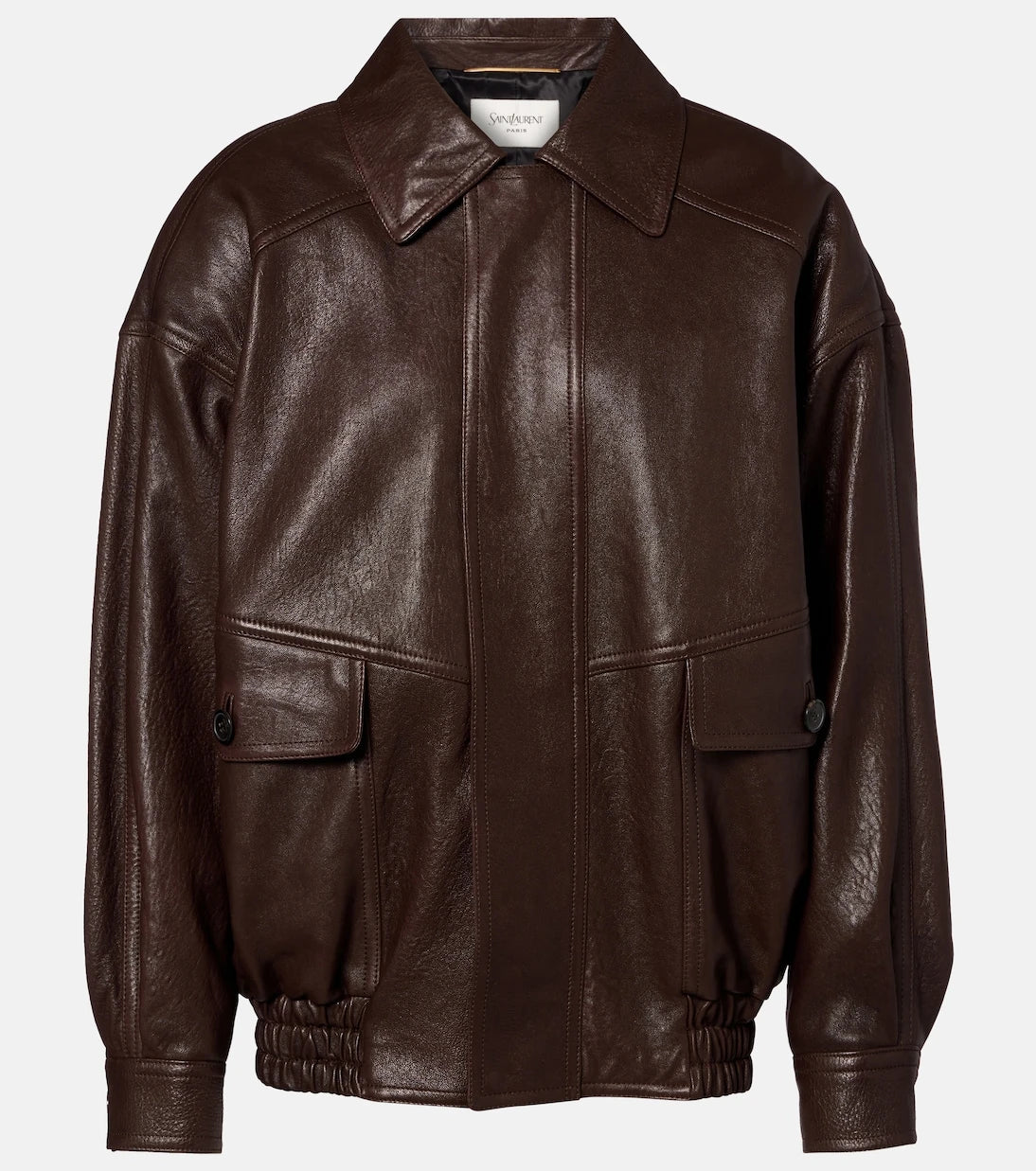 Saint Laurent - Leather bomber jacket