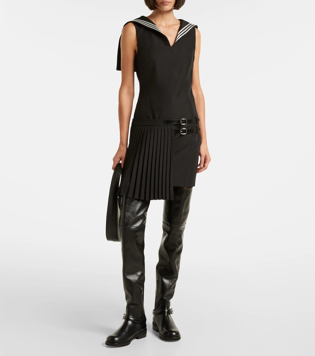 Coperni - Logo leather over-the-knee boots