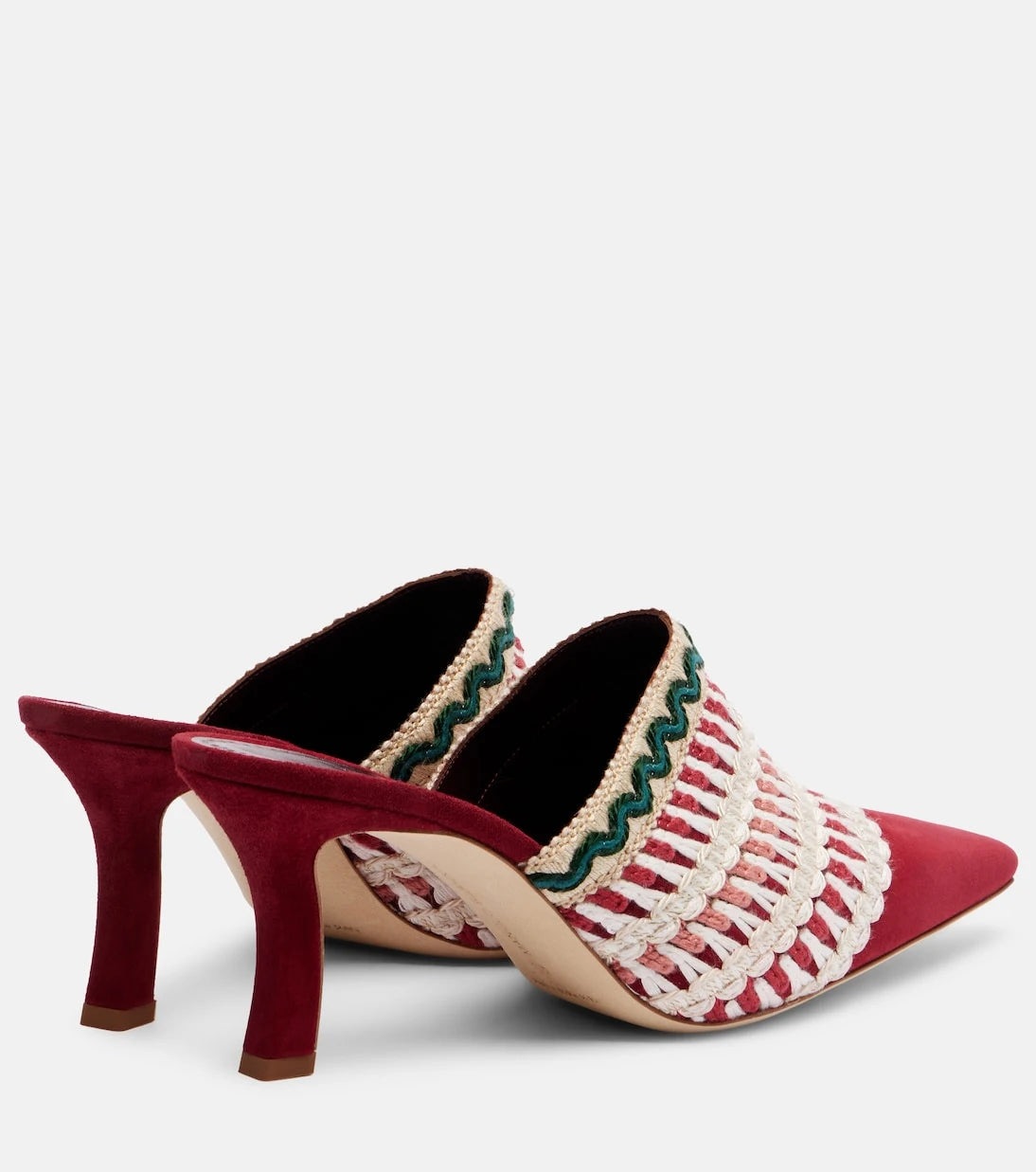 Manolo Blahnik - Alo 70 embroidered suede mules