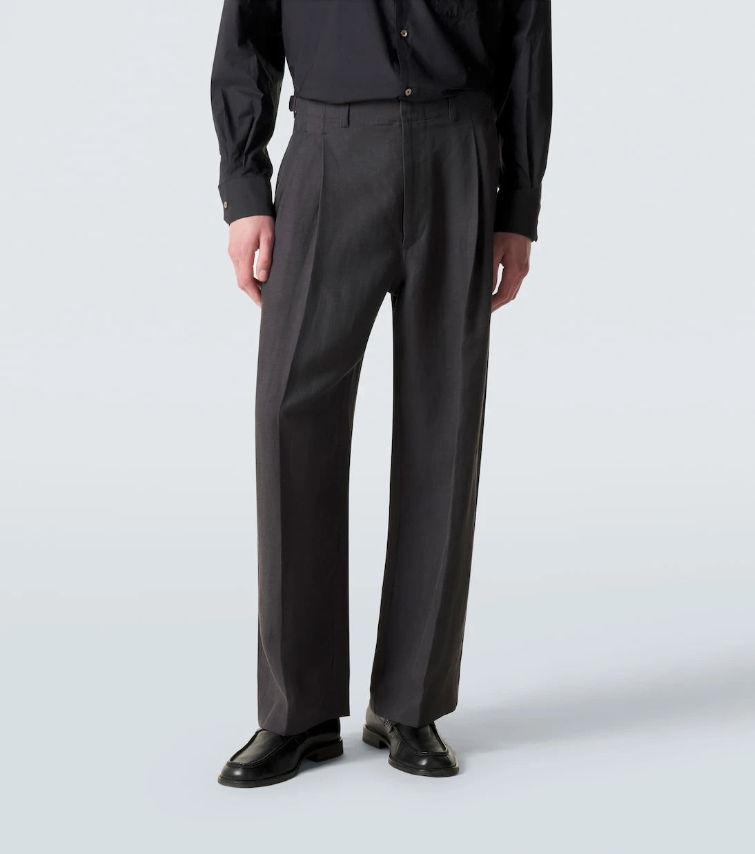 Lemaire - Pleated gabardine wide-leg pants