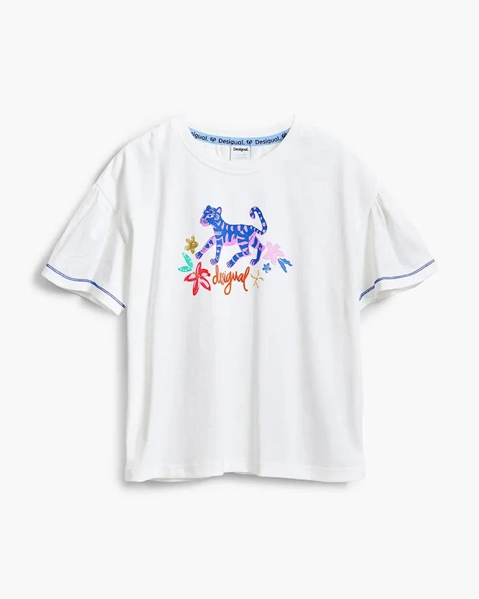 Детска памучна тениска Desigual