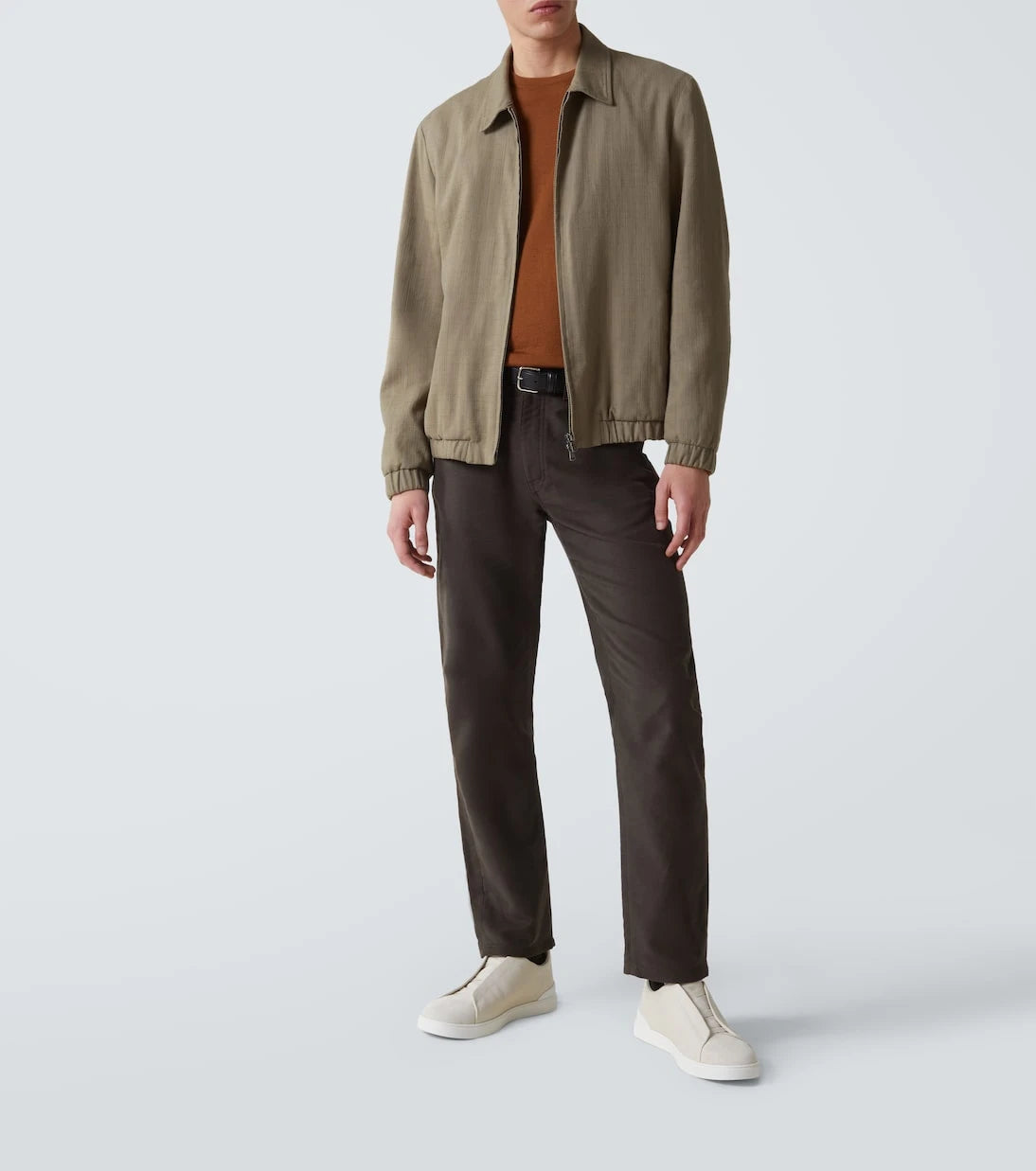 Zegna - Triple Stitch leather sneakers