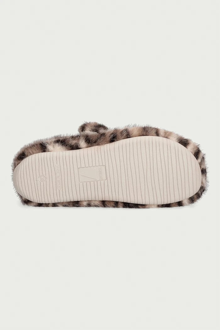 Verbenas kadın YINA CURLY CAMEL terlik