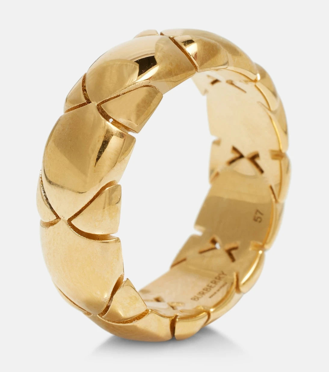 Burberry - Shield Segment gold-plated sterling silver ring