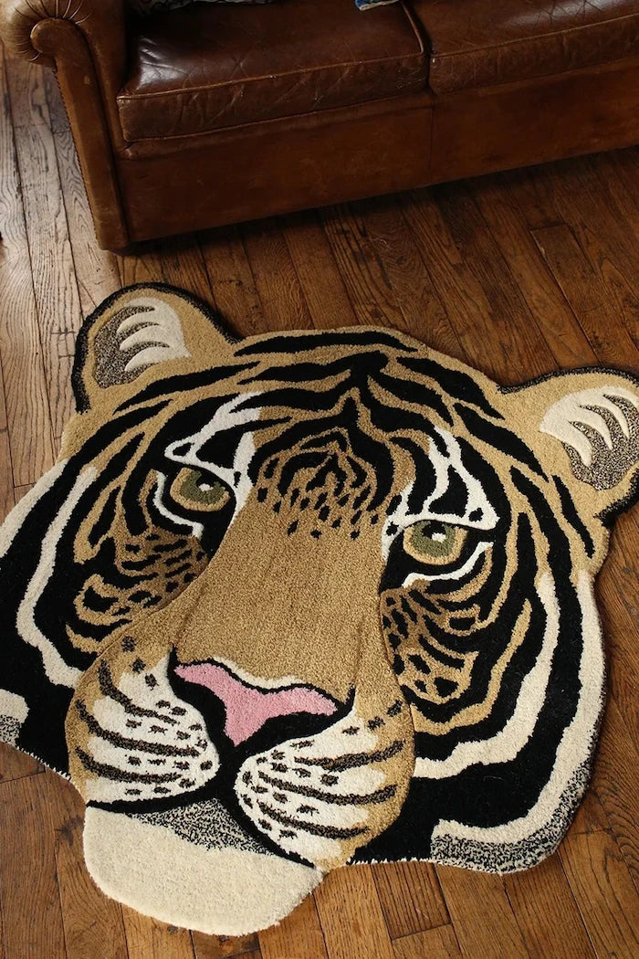 Вълнен килим Doing Goods Rajah Tiger Head