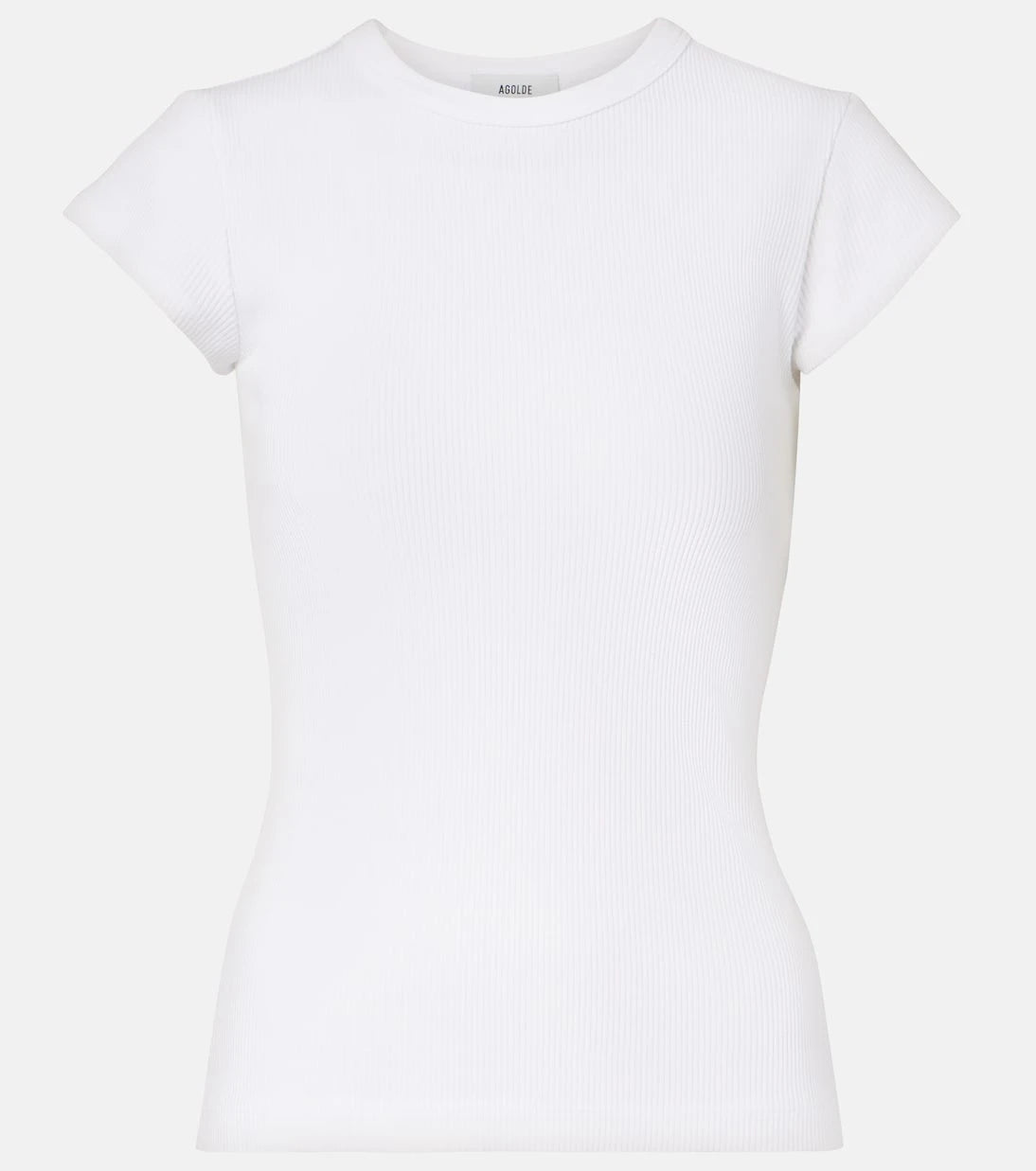 Agolde - Edison ribbed-knit T-shirt