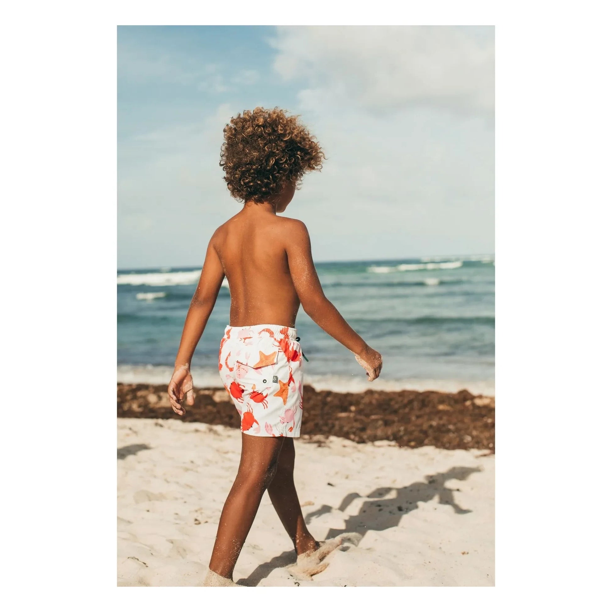 Pepita & Me - Crustacean Bath Short | Ecru