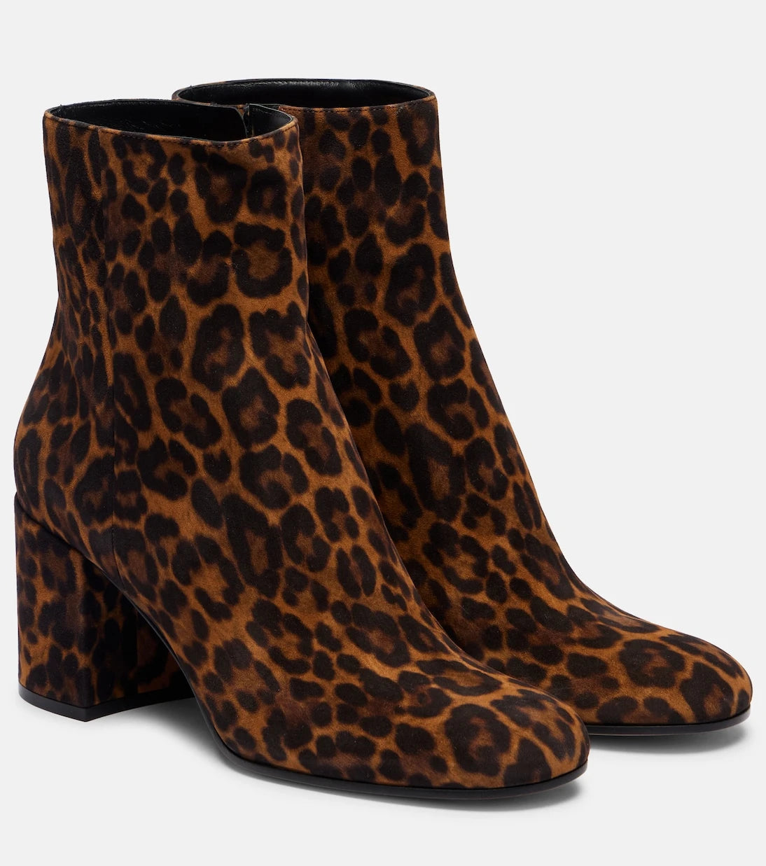 Gianvito Rossi - Joelle 70 leopard-print suede ankle boots