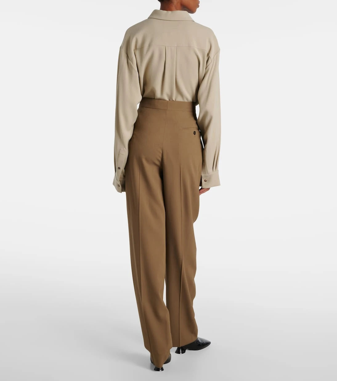 Ferragamo - High-rise straight pants