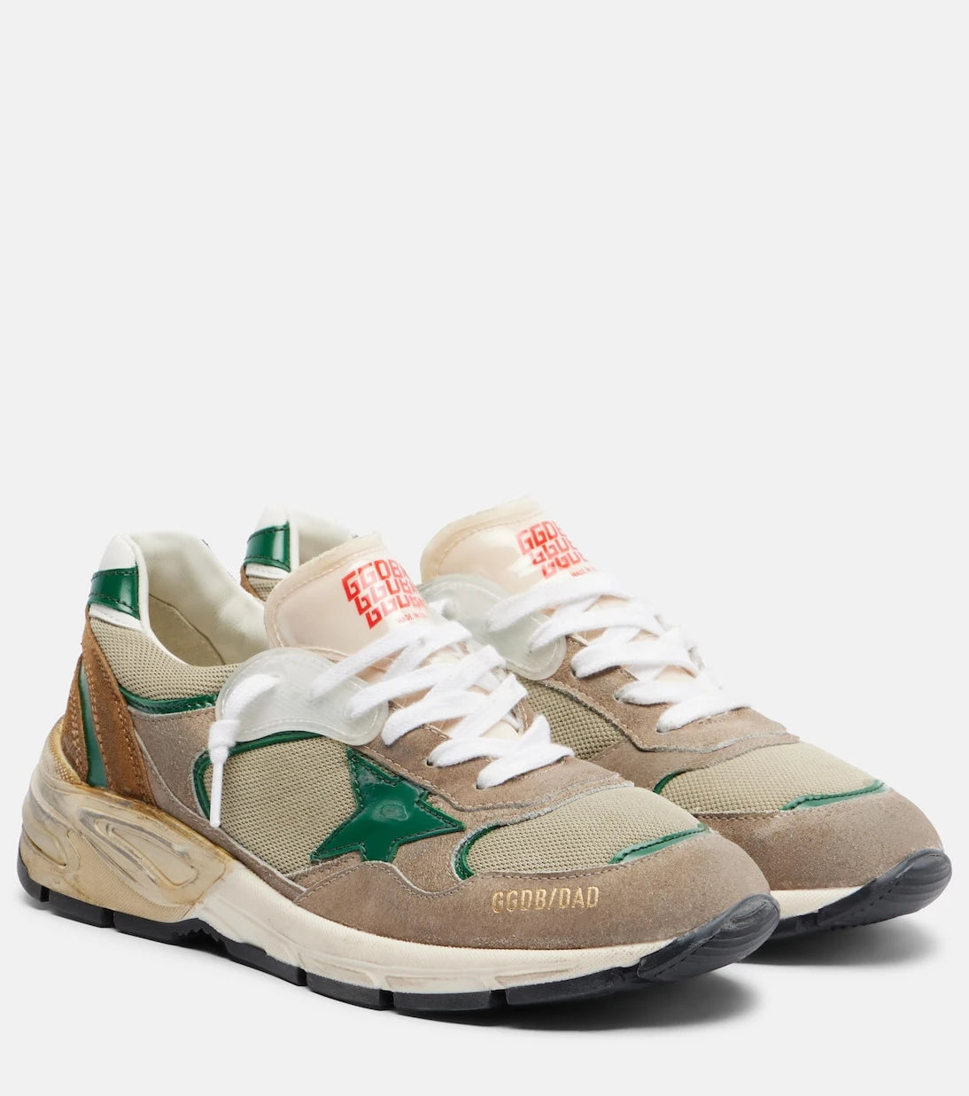 Golden Goose - Dad Star leather-trimmed sneakers