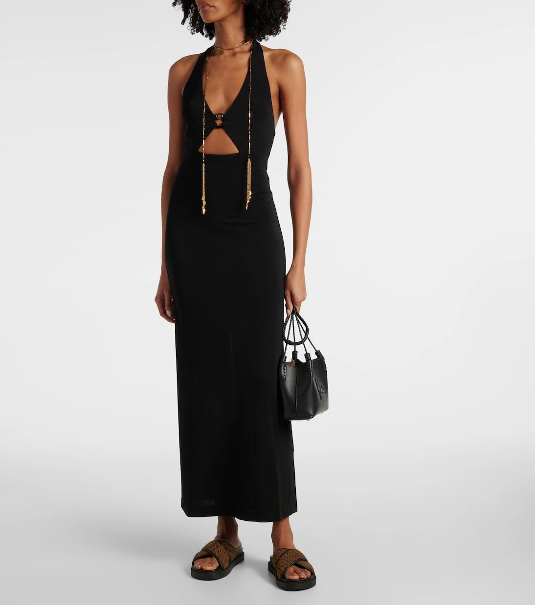 Max Mara - Ghiotto cutout halterneck maxi dress