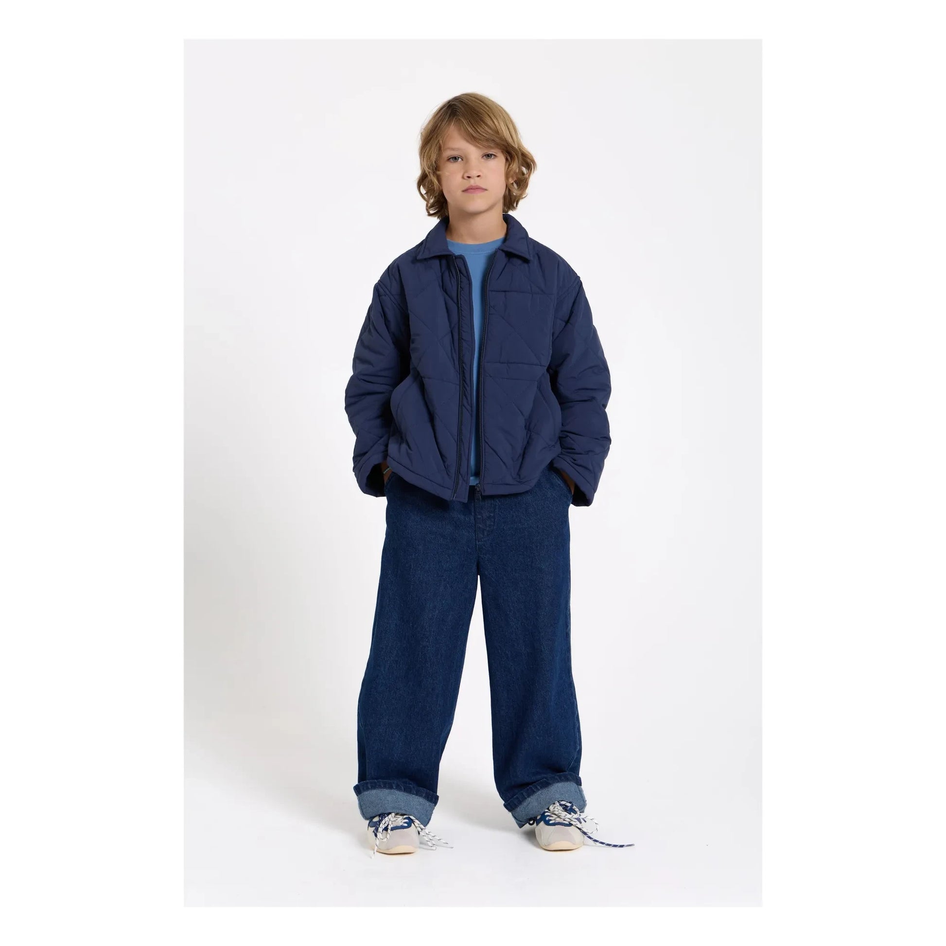 Smallable Kid - Sonny Quilted Jacket | Navy blue