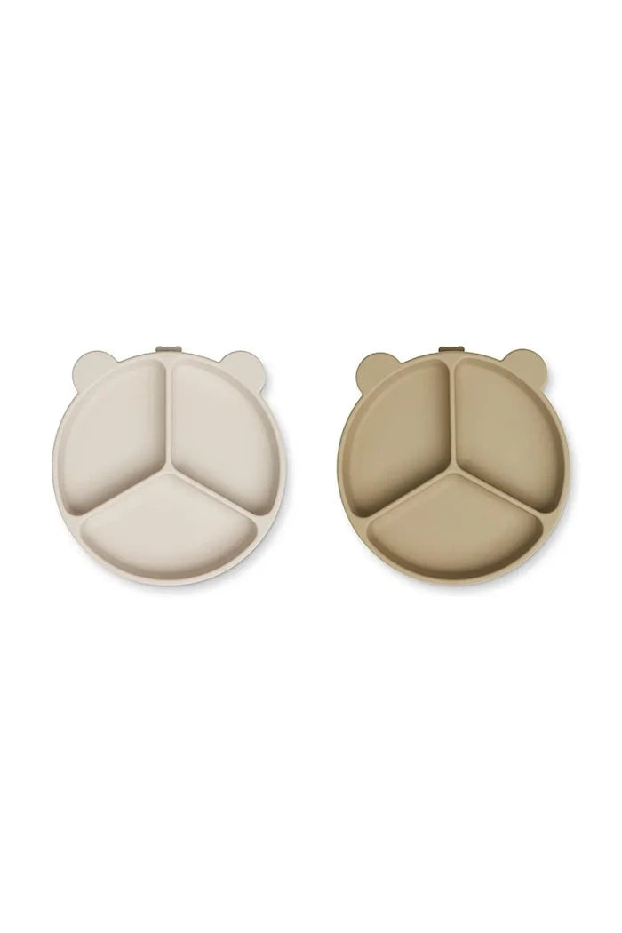 Комплект чинии Liewood Stacy Divider Suction Plate 2-Pack (2 броя)