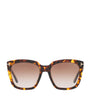 TOM FORD Brown Rounded Square Sunglasses