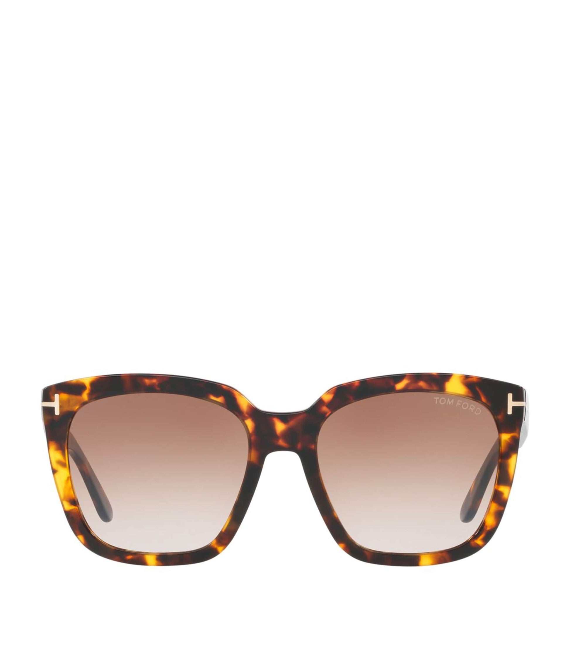 TOM FORD Brown Rounded Square Sunglasses