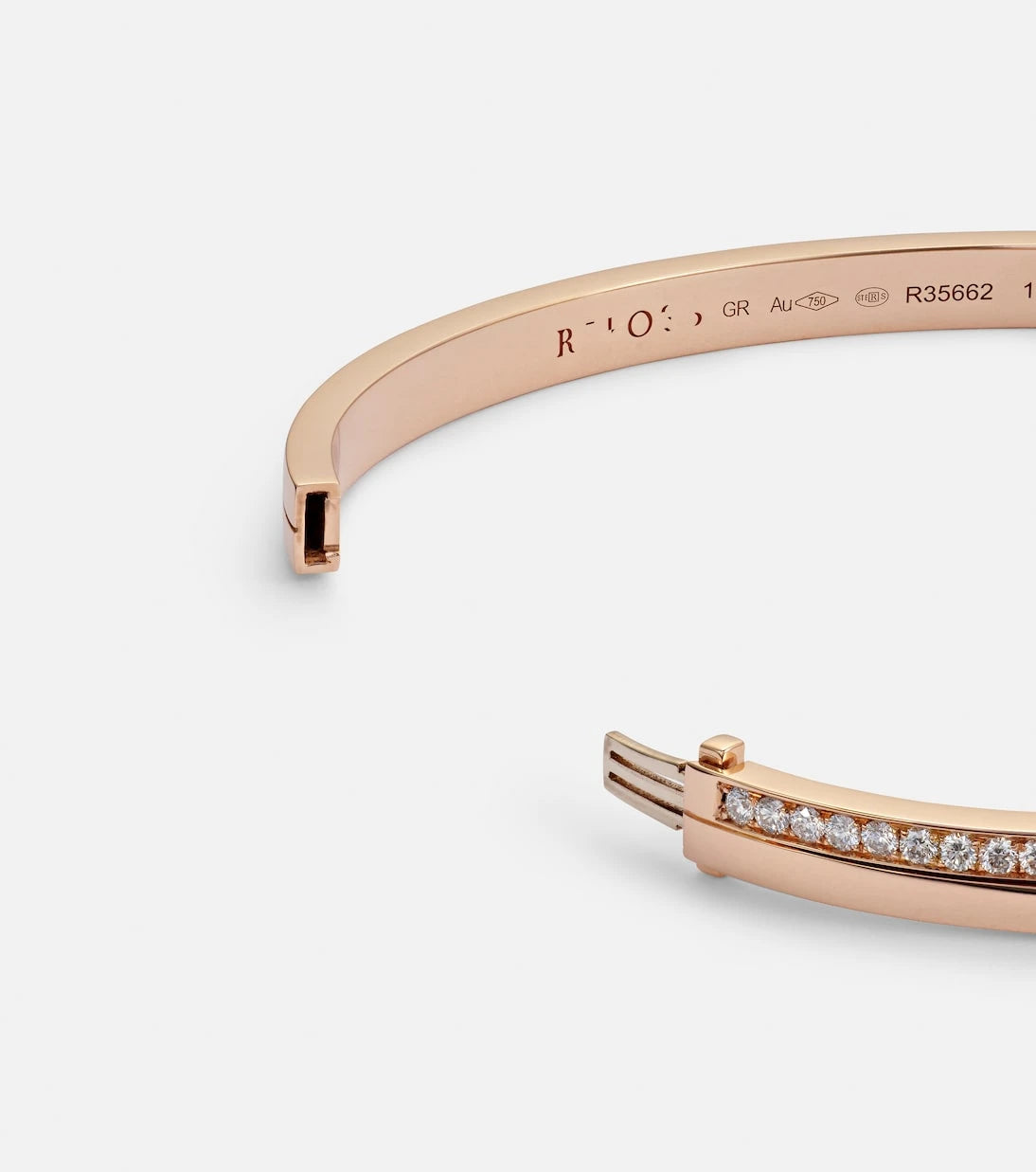 Repossi - Antifer 18kt rose gold bracelet with diamonds