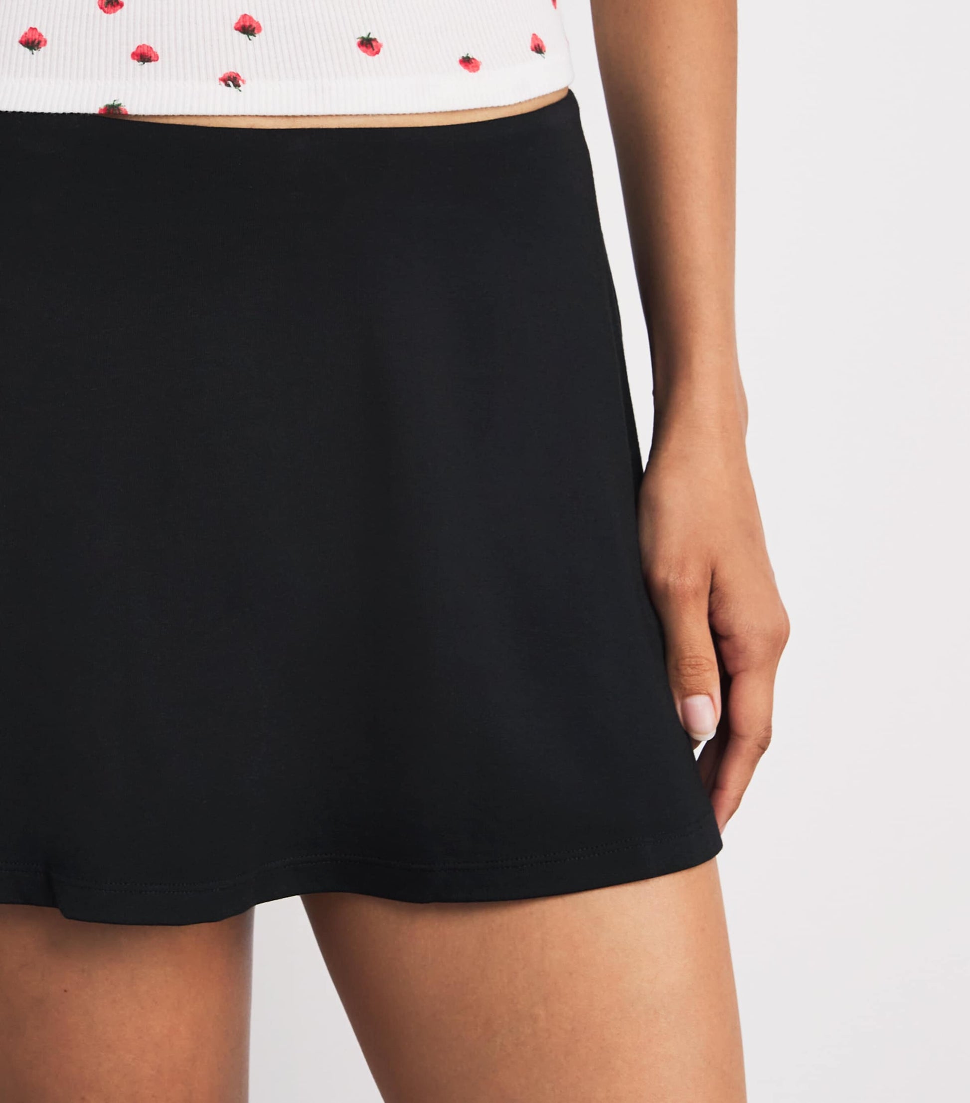 Skims Black Smooth Layers Mini Skort