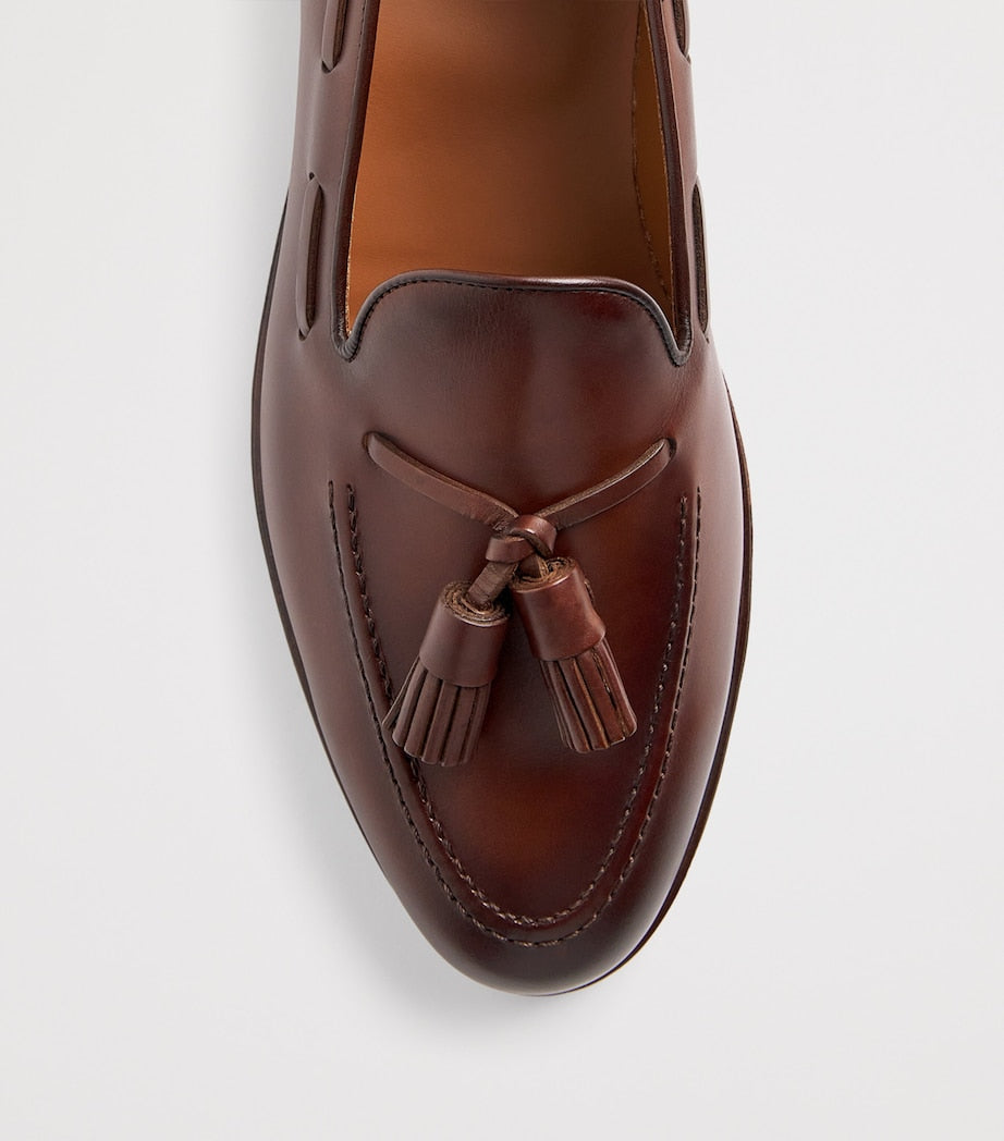 Leather Tasselled Maestra Loafers