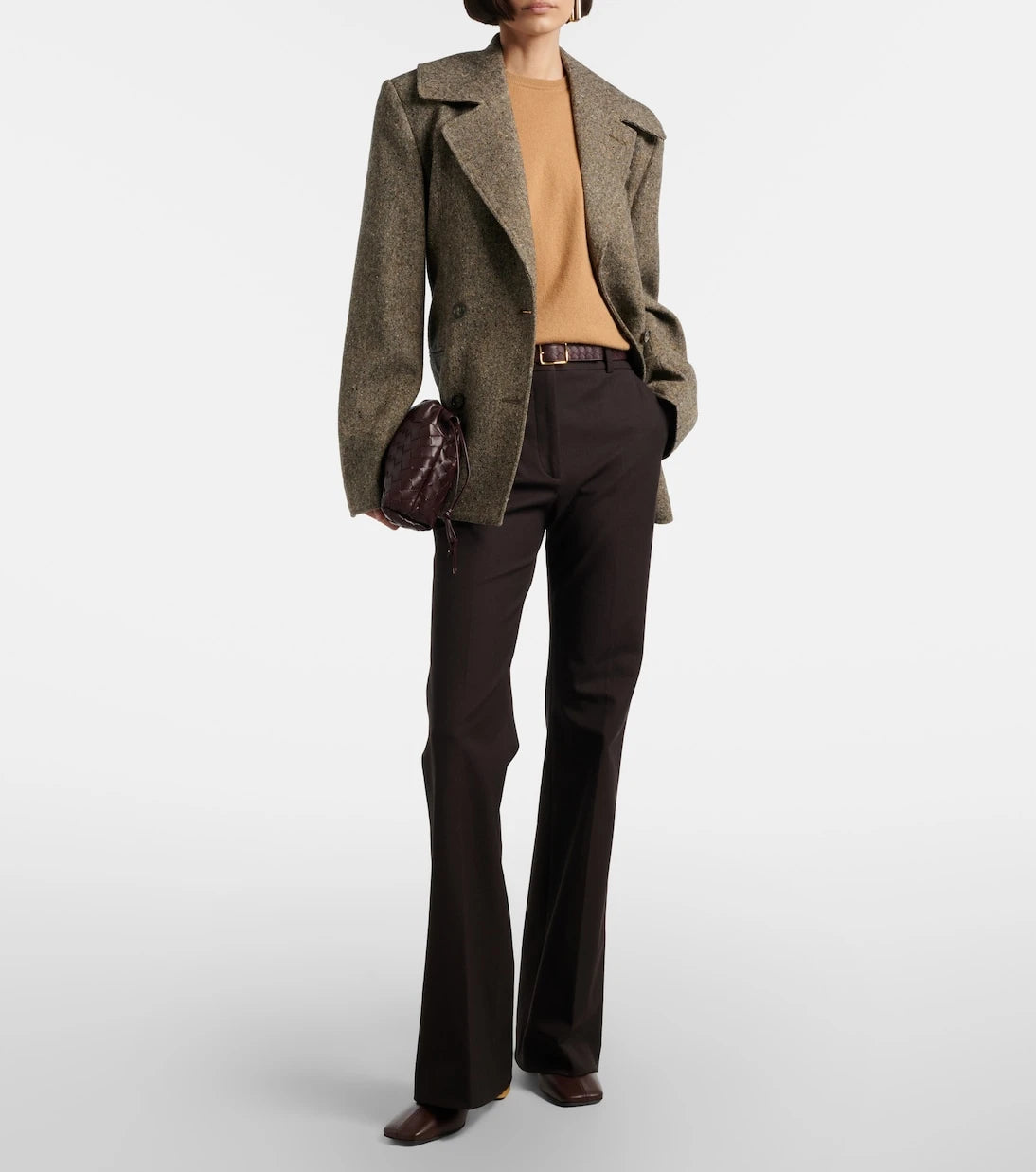 Joseph - Tafira high-rise gabardine flared pants