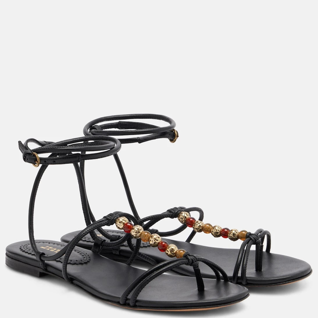 Isabel Marant - Yctoria beaded leather sandals