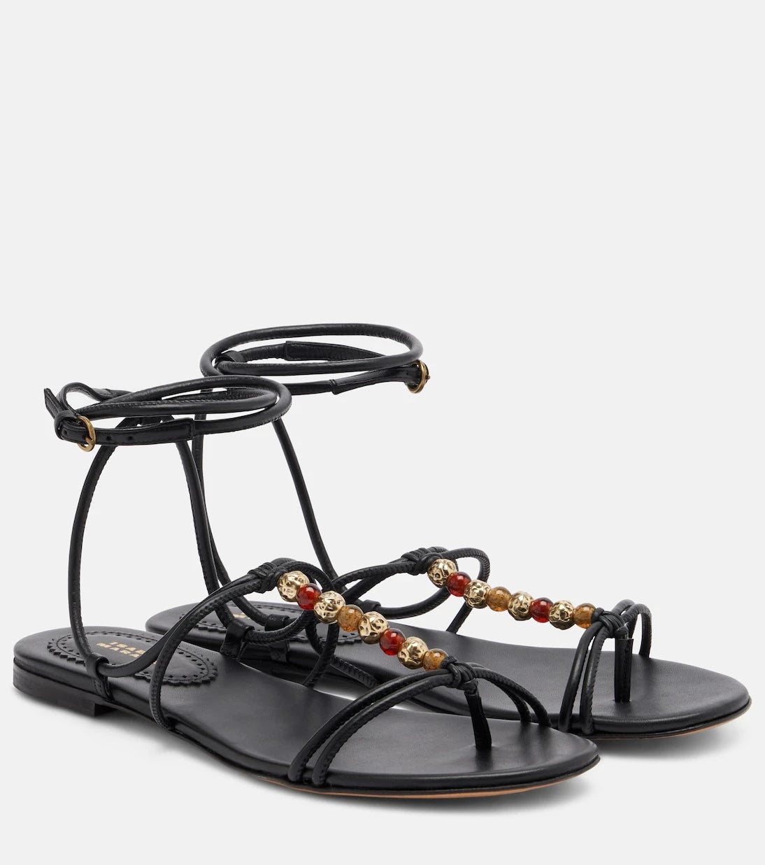 Isabel Marant - Yctoria beaded leather sandals