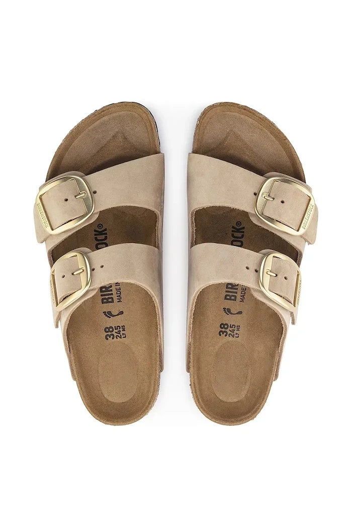 Nubuk Birkenstock Arizona Big Buckle Terlik