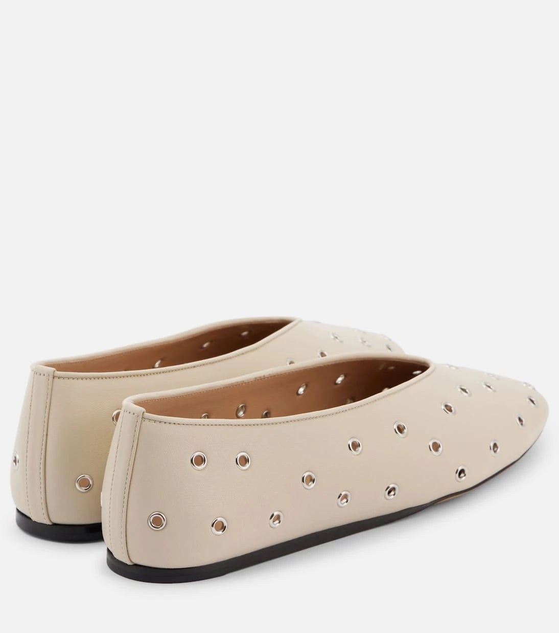 Le Monde Béryl - Regency embellished leather ballet flats