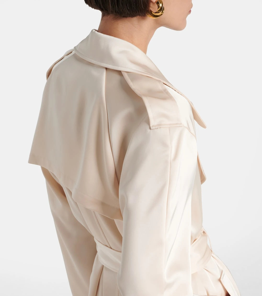 Leset - Barb satin trench coat