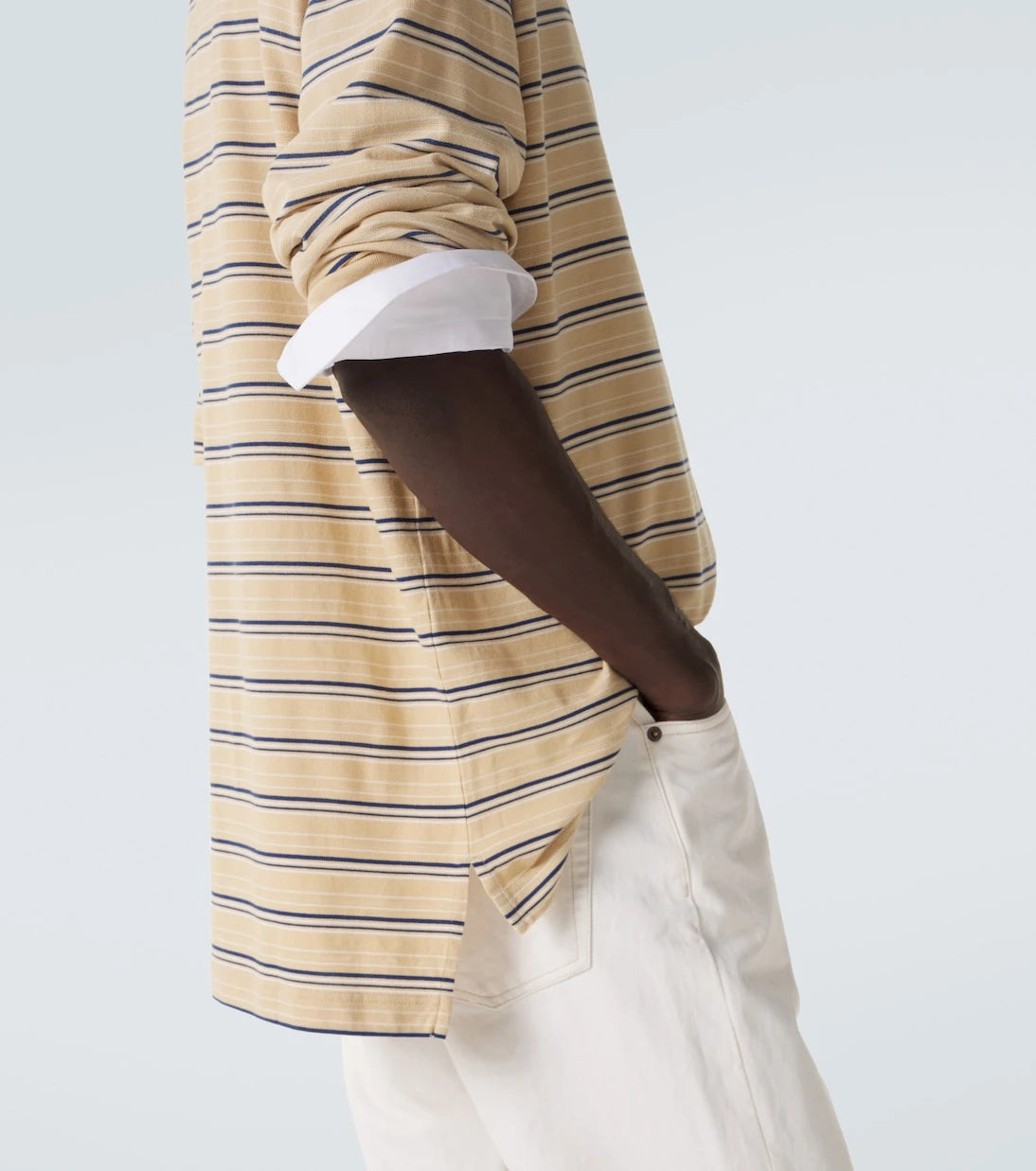 Prada - Striped cotton piqué polo shirt
