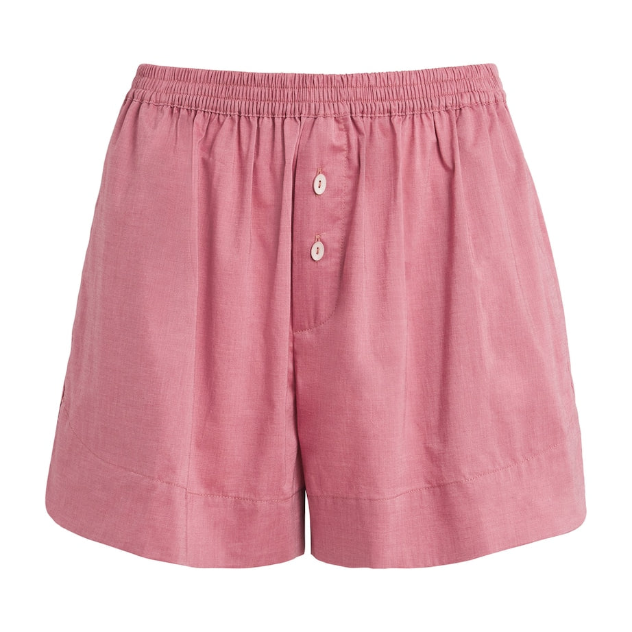 Faithfull the Brand Pink Cotton Lonia Shorts