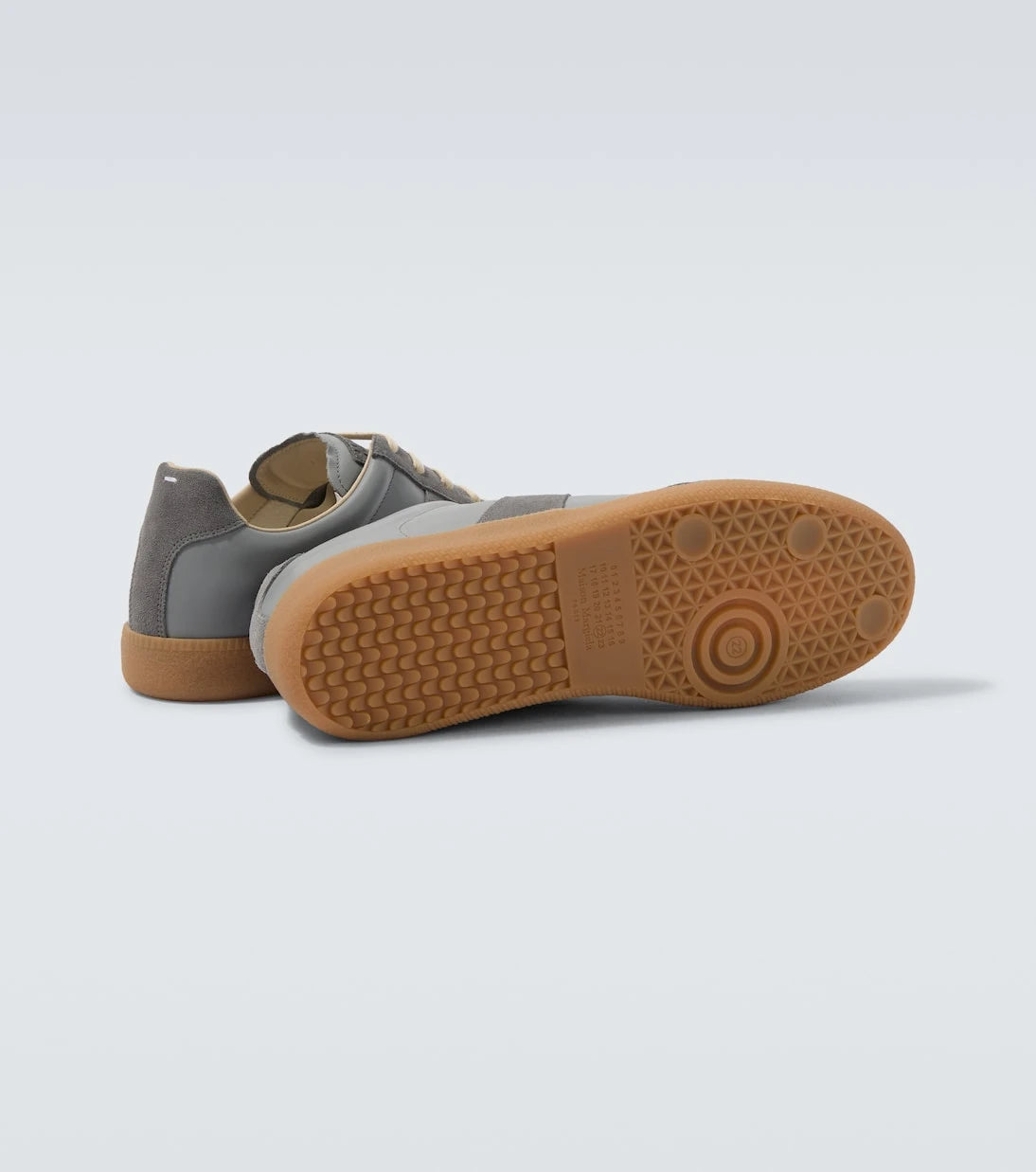 Maison Margiela - Replica leather-trimmed suede sneakers