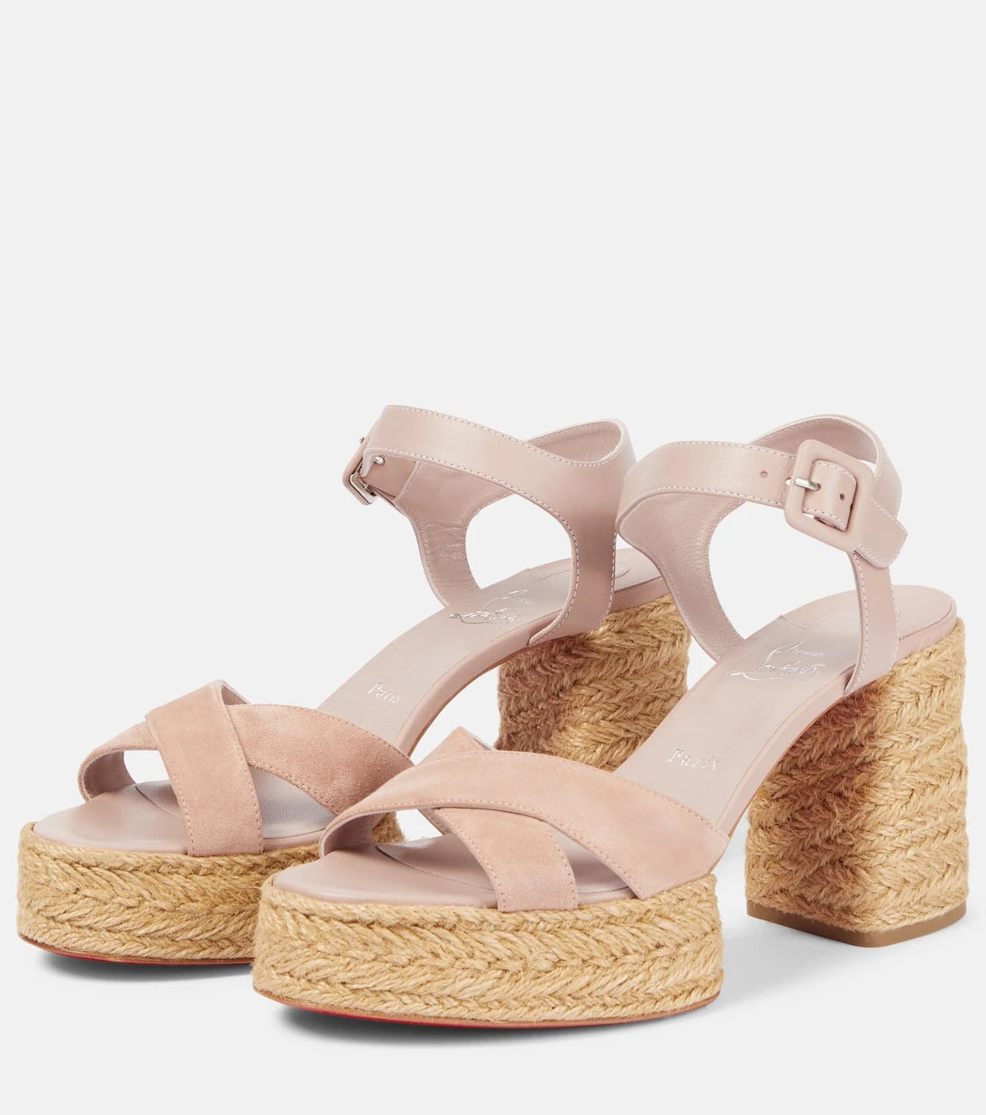 Christian Louboutin - Calakala leather espadrille sandals