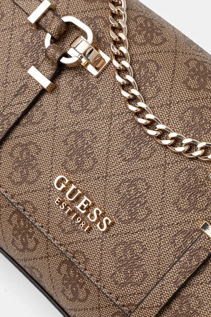 Guess LEONA suni deri kadın crossbody çanta
