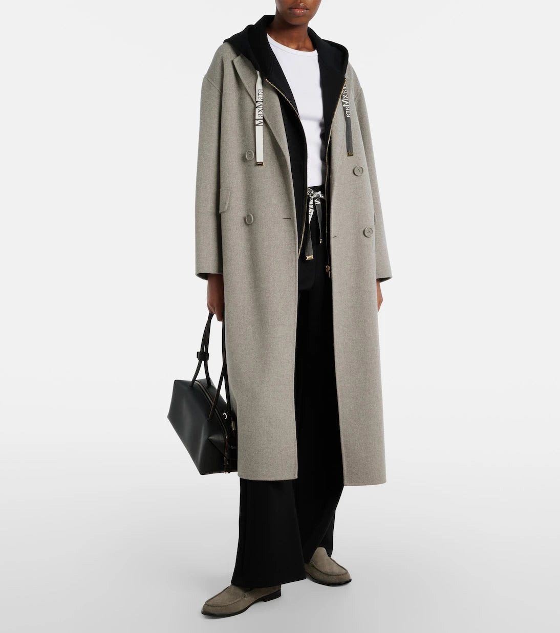 'S Max Mara - هودي Jour من مزيج القطن