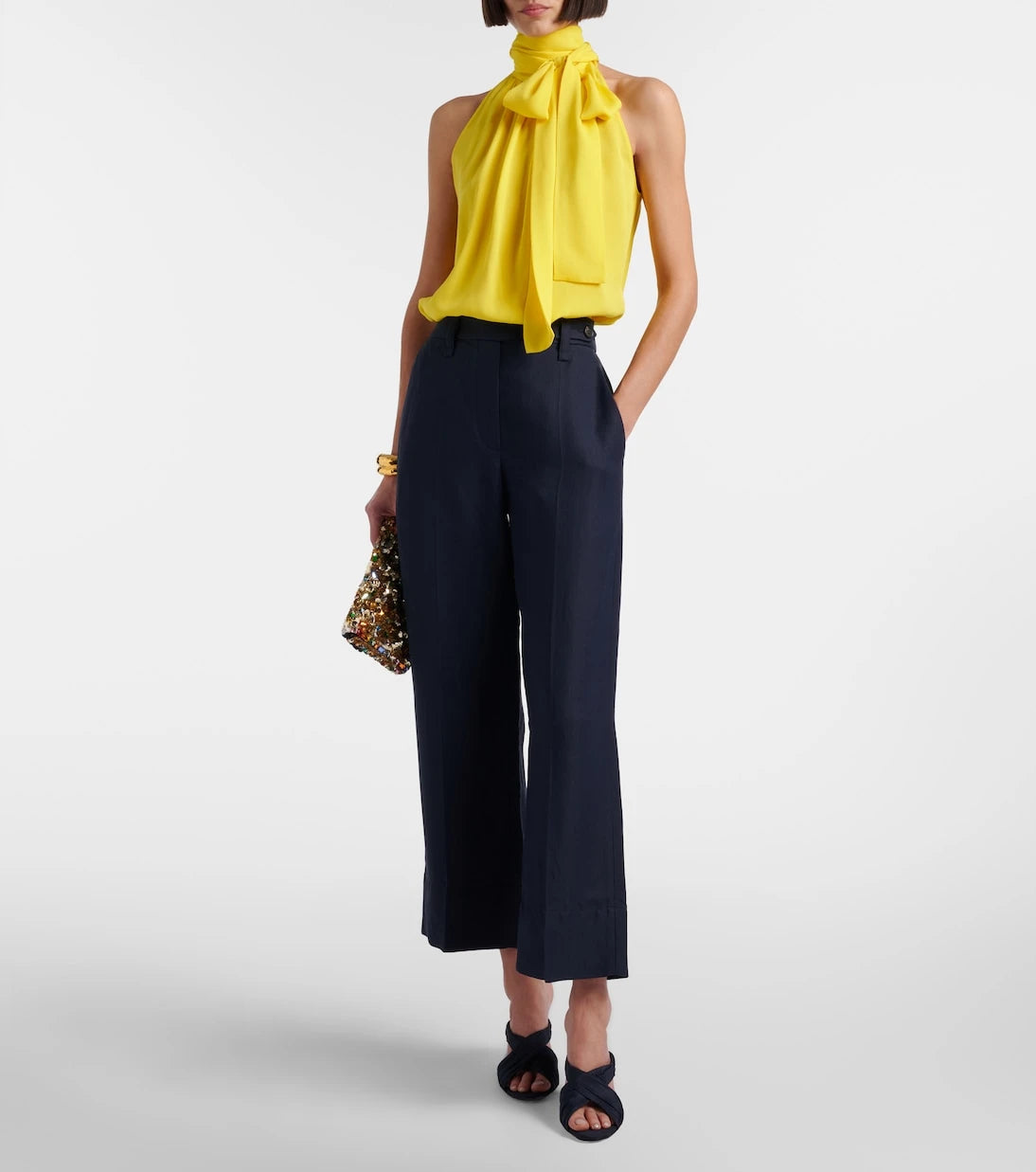 Christian Louboutin - Affabula taffeta mules