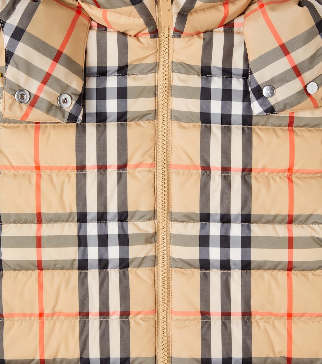Burberry Kids - Cecilia Burberry Check hooded down jacket