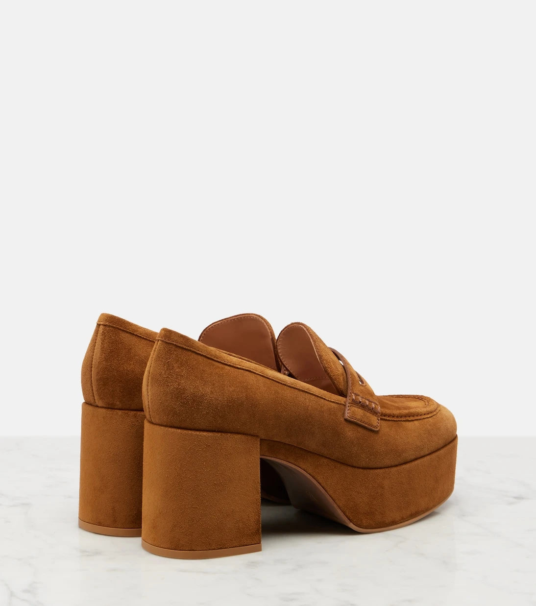 Gianvito Rossi - Jenna suede loafer pumps