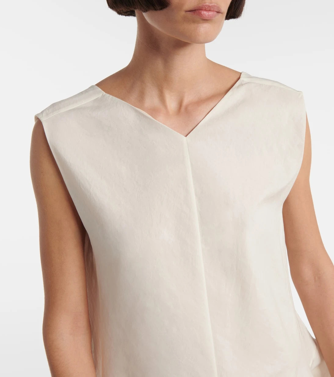 Khaite - Mel silk and cotton minidress