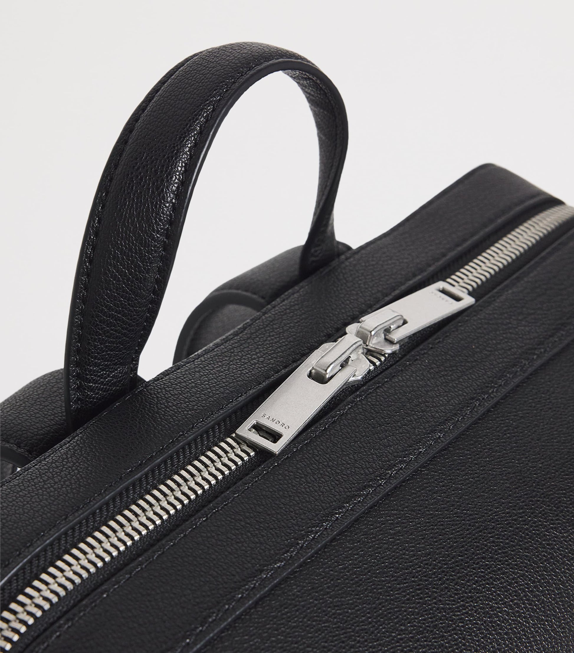 Leather Logo Backpack