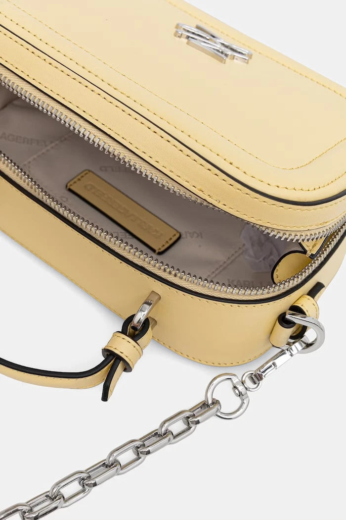 Karl Lagerfeld чанта crossbody дамска от кожа K/AUTOGRAPH