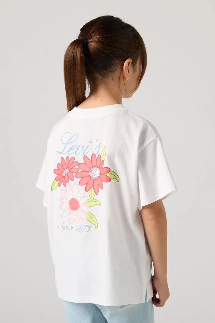 Детска тениска Levi's LEVIS FLORAL OVERSIZED TEE