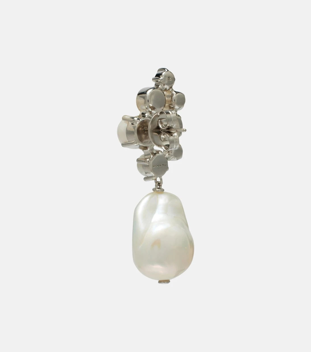 Givenchy - Crystal Pearl asymmetric earrings