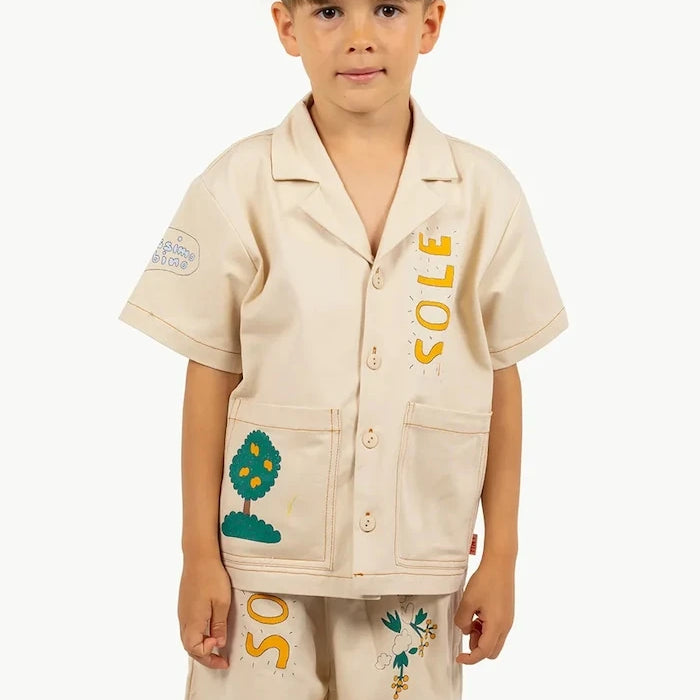 Детска памучна риза Tinycottons ARTSY TREE SHIRT