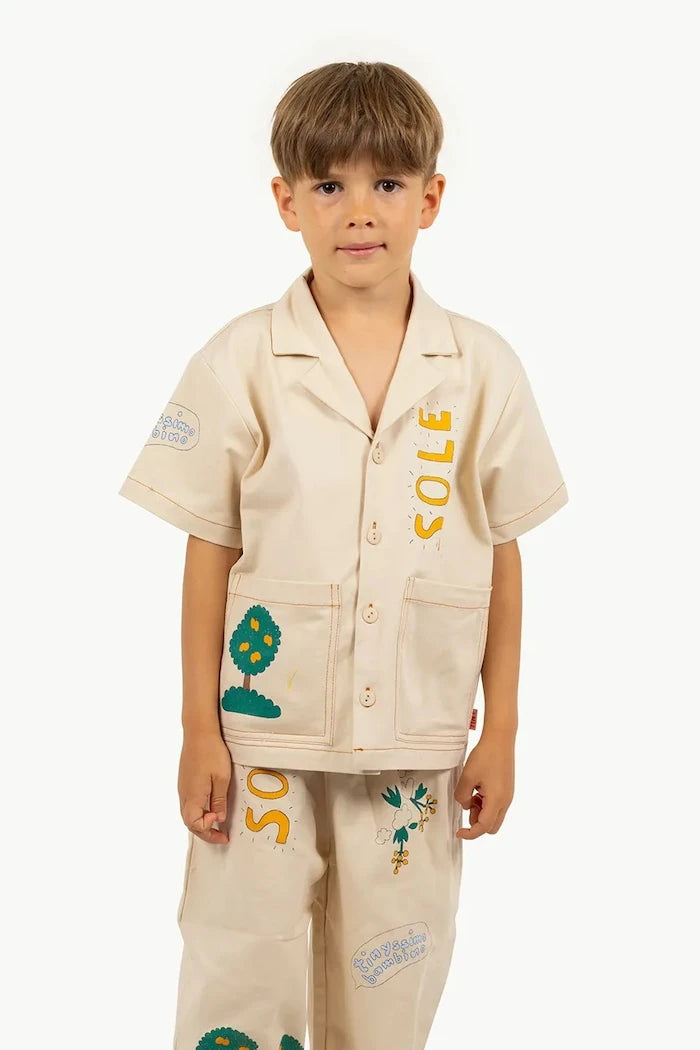 Детска памучна риза Tinycottons ARTSY TREE SHIRT