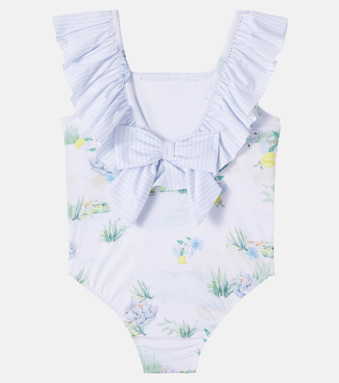Patachou - Printed ruffled swimsuit
