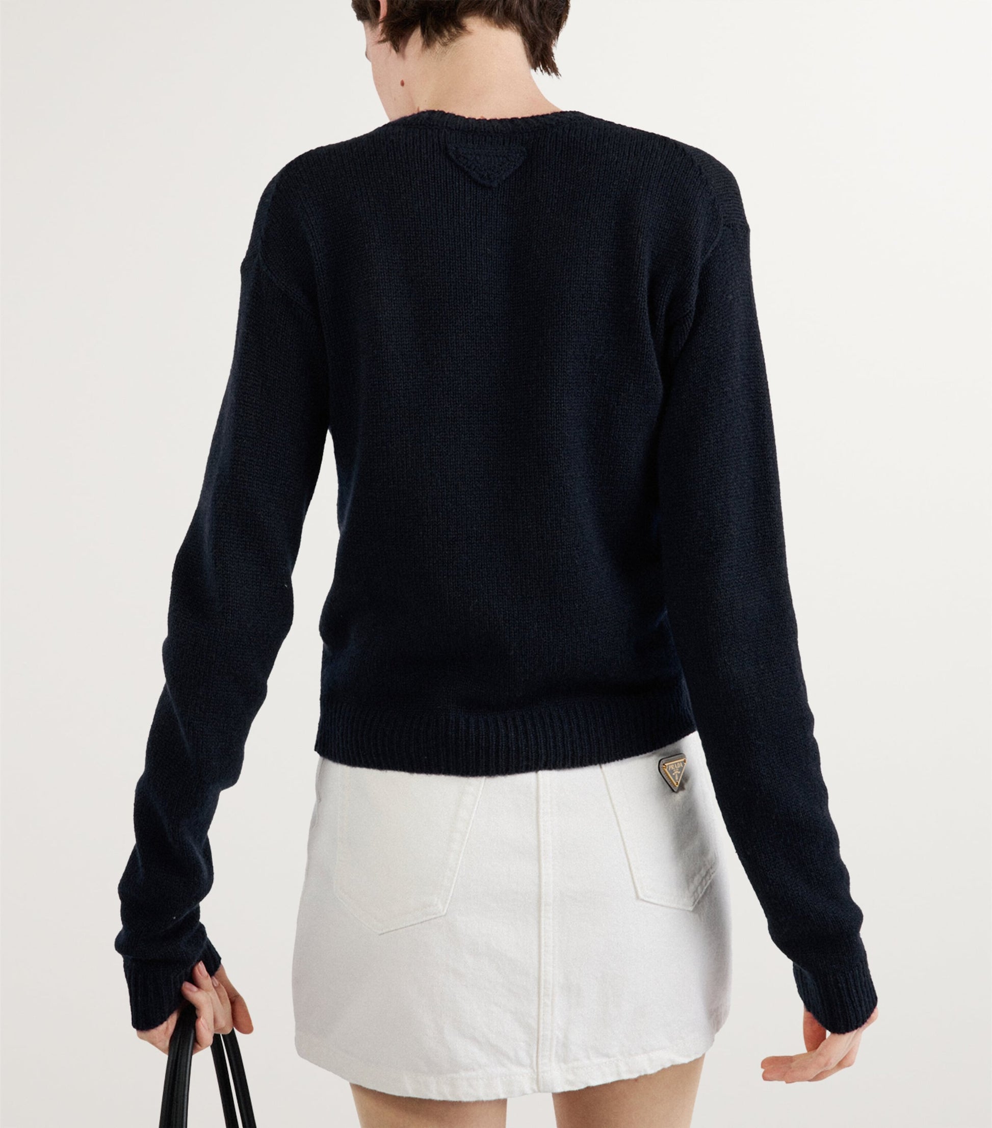 Prada White Denim Mini Skirt