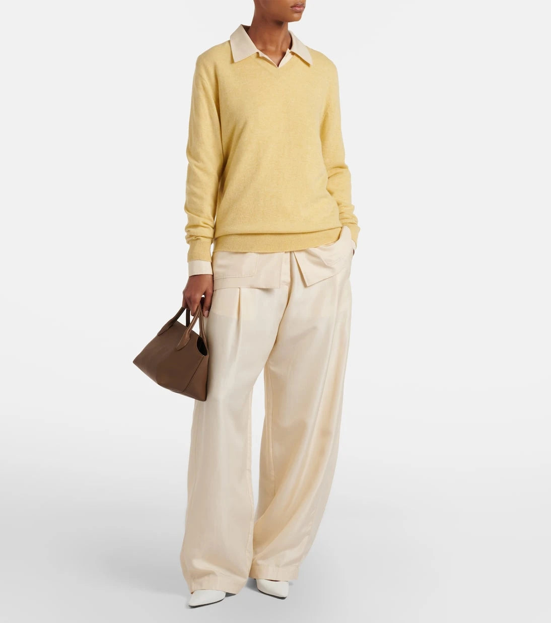 The Row - Terrasse leather top-handle bag