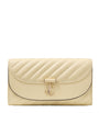 Jimmy Choo Beige Leather Curve Chain Wallet
